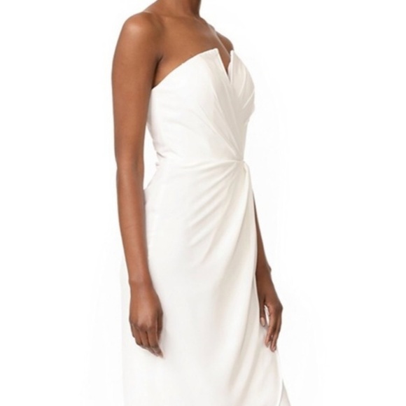 NWT Yumi Kim Night Glamour Strapless Midi Dress in White - Picture 2 of 11